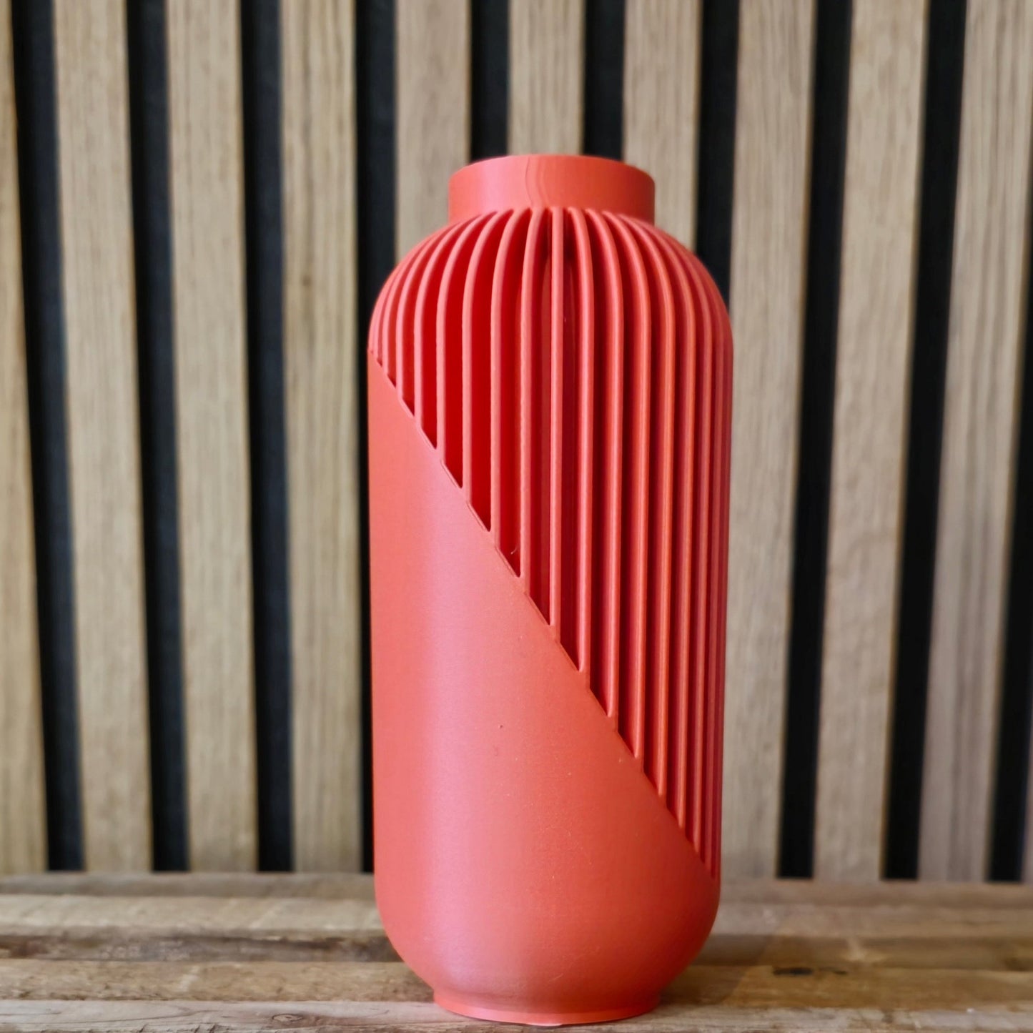 Yao Vaas - Waterdicht met Verticale Ribbels 3D Geprint - Het Oekedoeleke