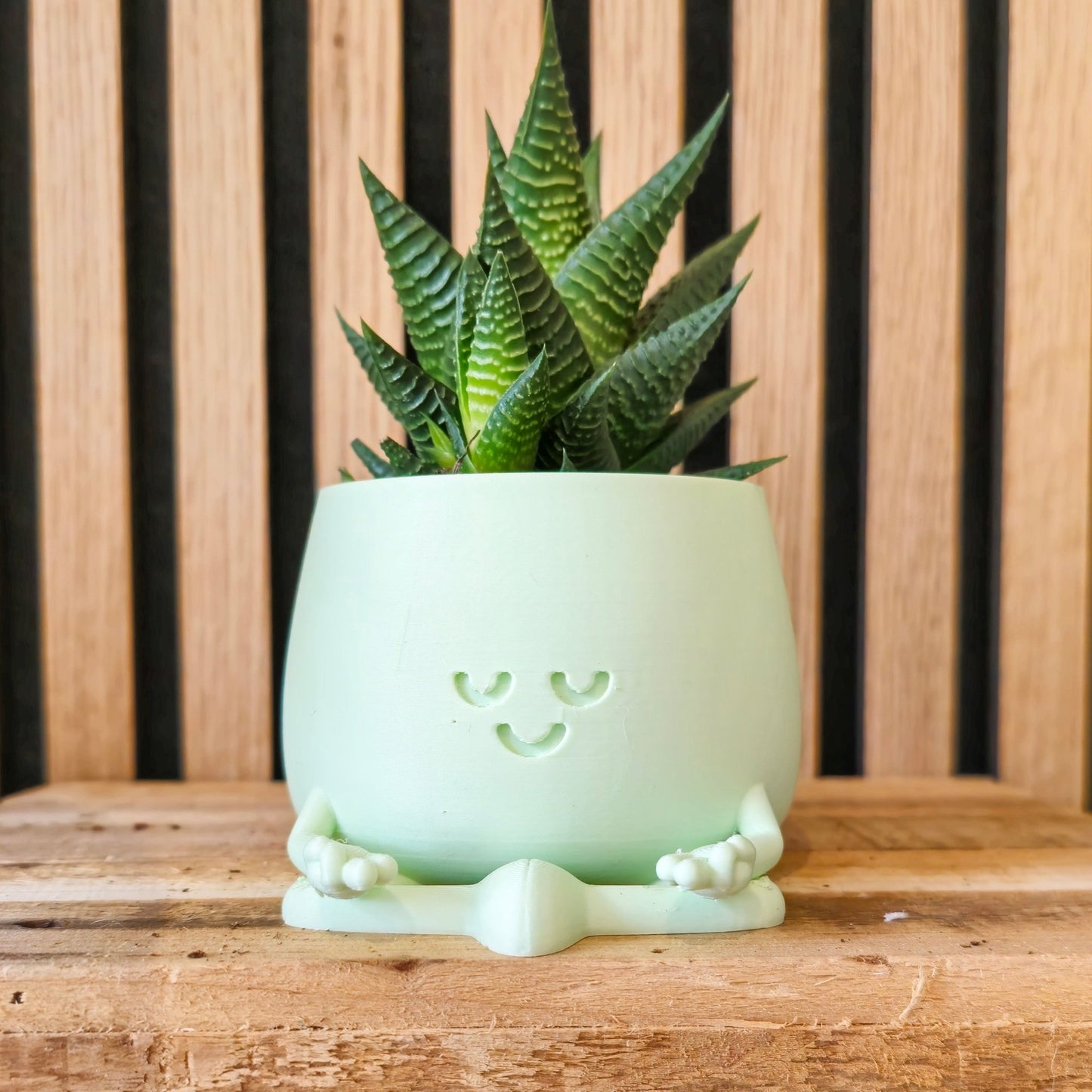 ZEN Bloempot - Mediterend Figuurtje 3D Geprint - Het Oekedoeleke